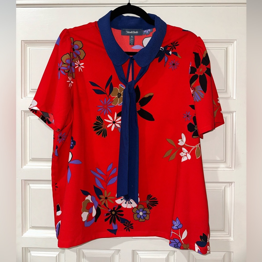 🔴🔵EUC ModCloth Blouse🔵🔴